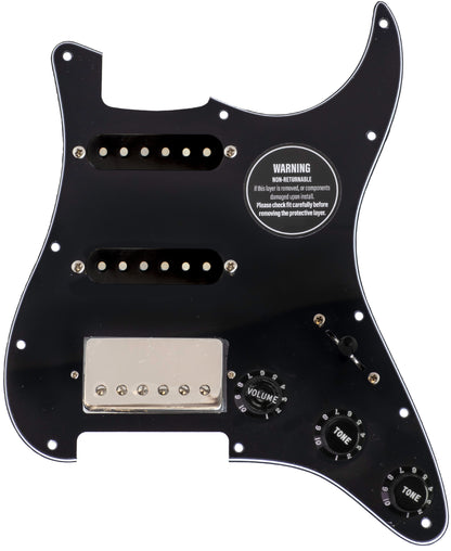 „Black on Black“ HSS Loaded Pickguard für Strat®